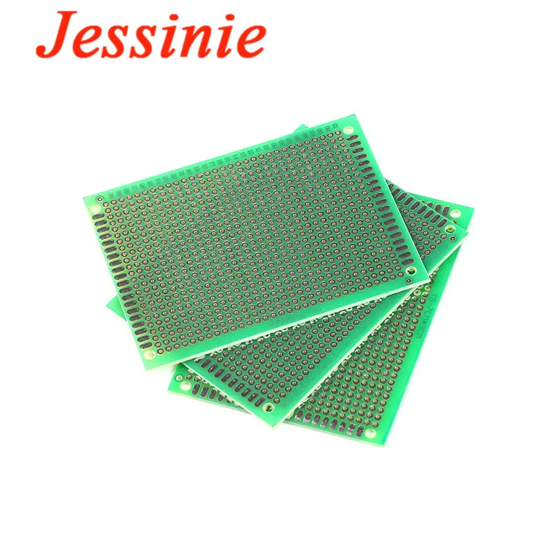 5x7 7x9 9x15 12x15 cm satu sisi prototipe PCB papan sirkuit papan tembaga eksperimental 2.54MM papan sirkuit
