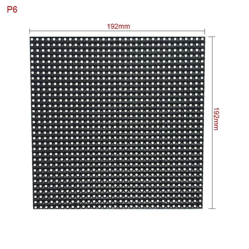 P6 Outdoor Waterdichte SMD3535 Rgb 3 In1 Full Color Video Led Display Screen Module 32X32 Pixels Led Display board