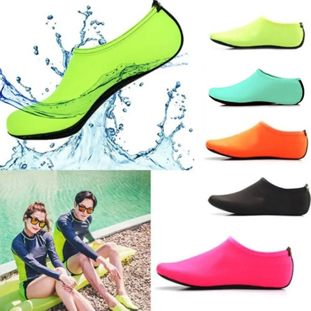 Calcetines de agua antideslizantes para hombre y mujer, zapatillas de buceo, transpirables, para playa y playa