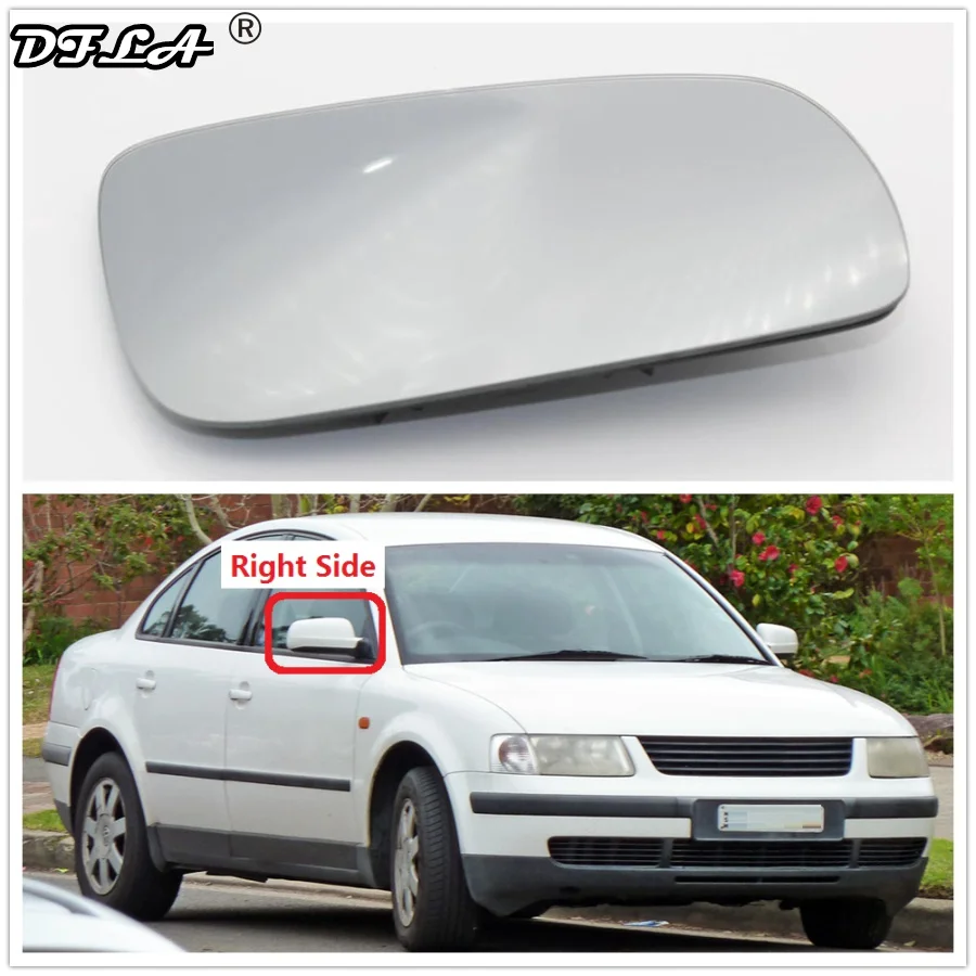 For VW Passat B5 1997 1998 1999 2000 2001 2002 2003 2004 2005 Car-styling Right Side Heated Car Rear Mirror Glass