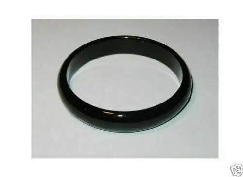 Black Natural Onyx Bangle Bracelet Big Size 60-66mm Unique Gift Idea for Women Fashionable  Accessory