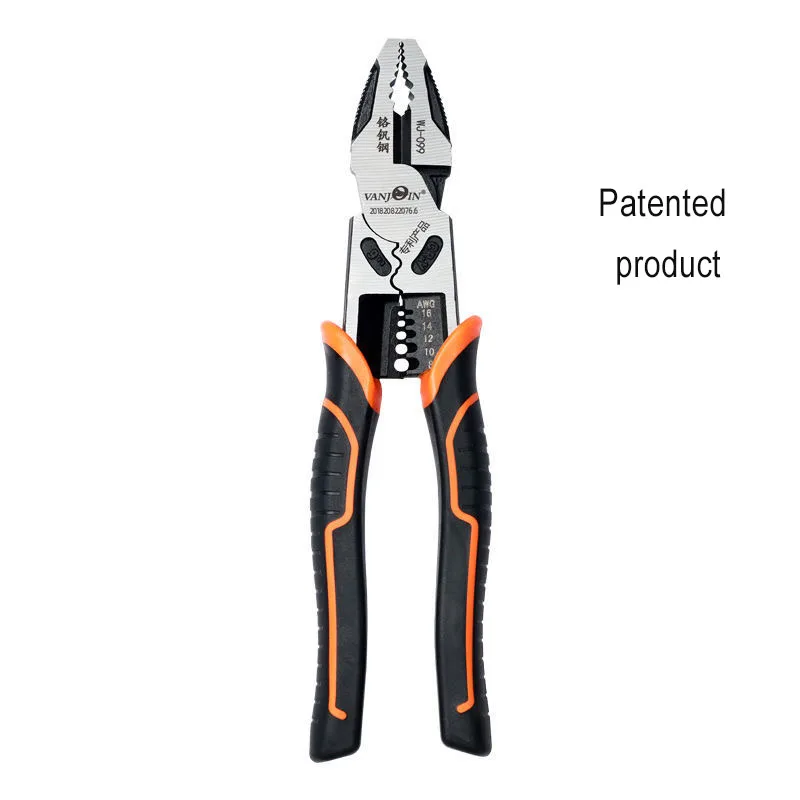 Vanjoin Multifunctional Electrician Pliers Wire Cutter Cable Stripper Crimping Tool Alicate Universal Nose Pliers Hand Tools