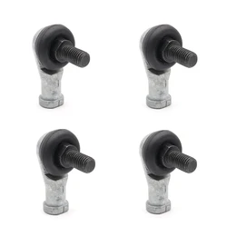 4 pcs SQ8-RS M8 8mm 90 Degrees Connector Ball Joint Rod End Right Hand Tie Bearing Male Steel