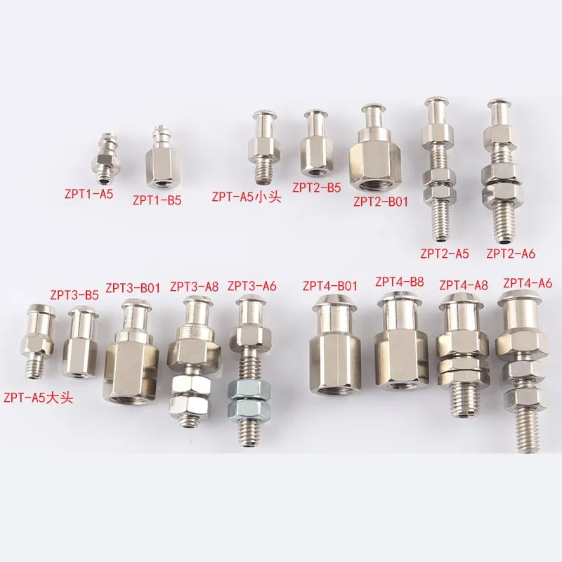 ZPT-A5 B5 B8 B01 A8 A6 Vertical Non-Buffered Bracket Head Vacuum Suction Cup Holder Pneumatic Manipulator Accessories