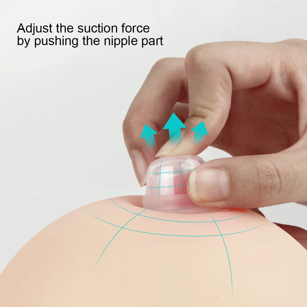 Corrector de pezones de silicona, aspirador de corrección de succión, moldeador, suministros de lactancia, ayuda para amamantar, 1 par