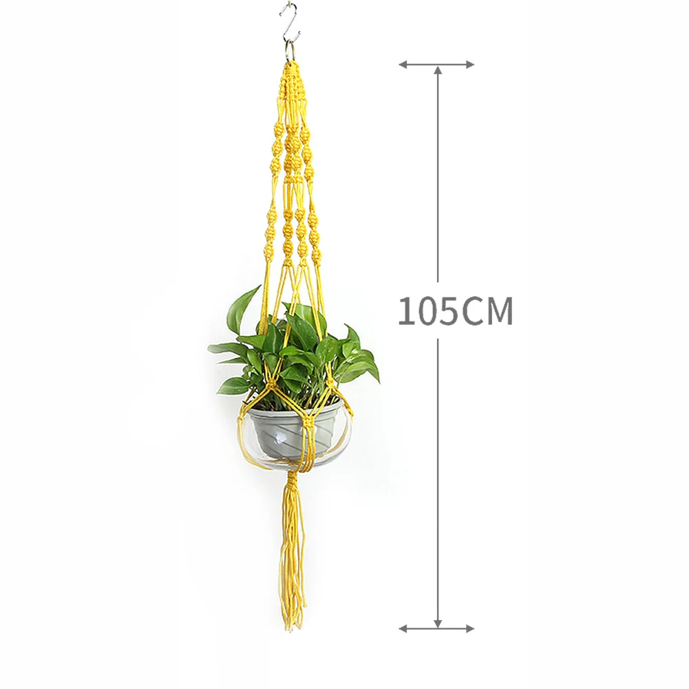 Hot Sales Handmade Macrame Plant Hanger Flower /Pot Hanger For Wall Decor Courtyard Garden Hanging Planter Hanging Basket Decor