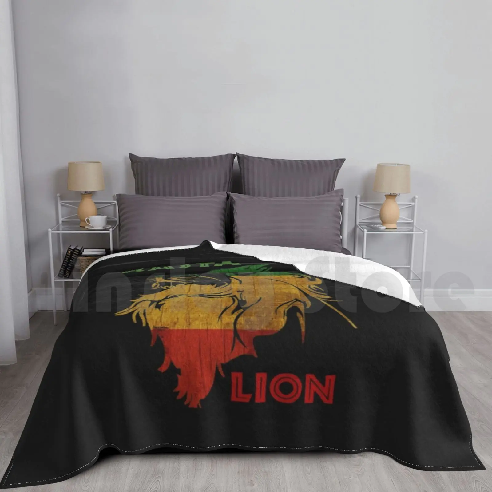 Cool Rasta Lion Of Judah Art Dreadlock Rastafari & Accessories For Rasta Lover Blanket Fashion Custom