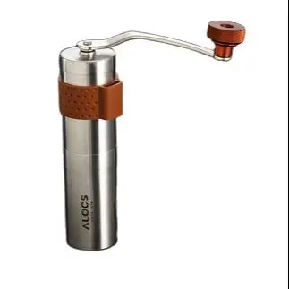 Alocs Coffee Grinder Manual Stainless Steel Grinder Ceramic Core Grinder Portable Coffee Grinder