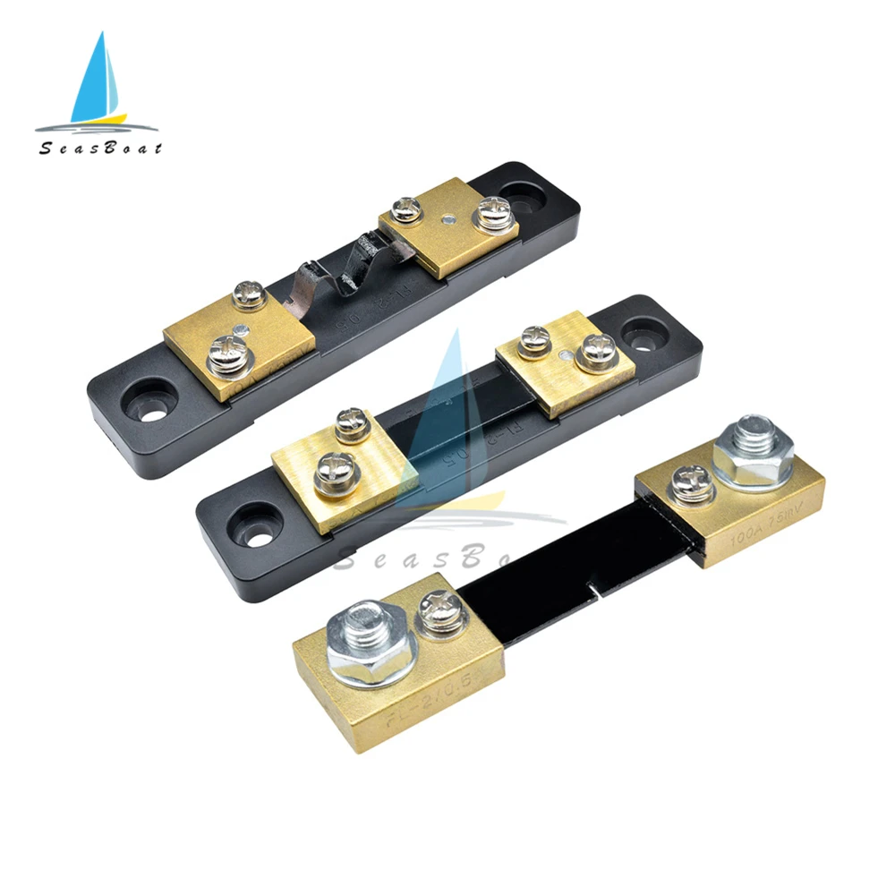 External Shunt FL-2 100A 50A 30A 20A 10A 75mV Current Meter Shunt Resister for Digital Voltmeter Ammeter Wattmeter Meter