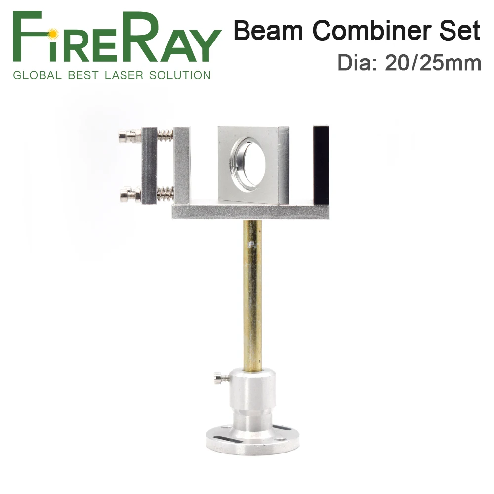 Fireray Beam Combiner Set 20 25mm Laser Beam Combiner + Mount + Laser Pointer for CO2 Laser Engraving Cutting Machine