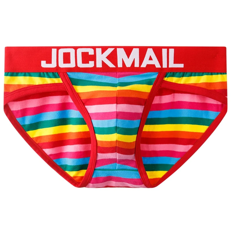 LGBTQ Party Clothing Cotton Rainbow Panties Colorful Color Fashion Shorts Briefs Home Casual Underwear Boxer For Men