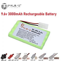 9.6v 3000mAh Rechargeable Battery For Rc toys Cars Tanks Robot Boat Gun NiMH Battery AA Upgrade 2400mah 9.6V Batteries Pack 1Pcs