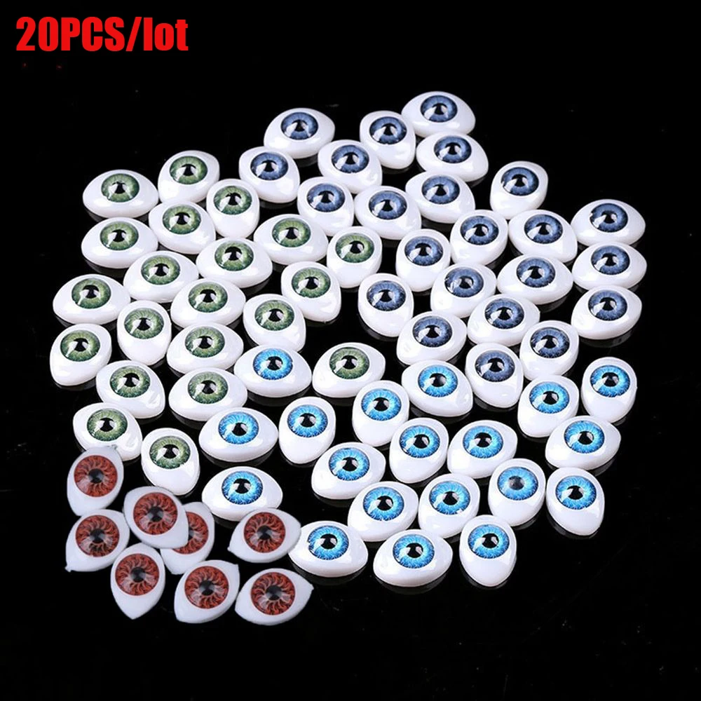 20PCS Plastic Safety Eyes for DIY Toy Eyes Handmade Doll Animal Toy Puppet Making Dinosaur Eyes DIY Craft Accessories