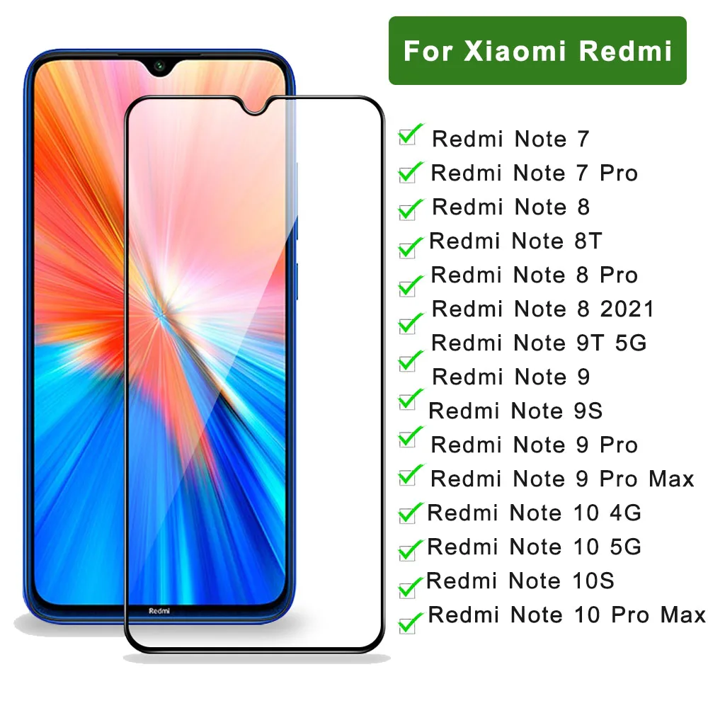 Glass For Xiaomi Redmi Note 10 Pro Max 9 Note 12 13 Pro Plus 11 11s 12s Screen Protector Redmi Note 12 13 Redmi 4G 13C 12C Glass