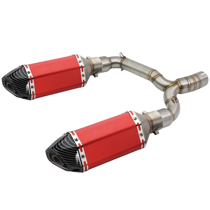 

Motorcycle Slip On For Suzuki BK400 BK600 GSR400 GSR600 Exhaust System Motorbike Muffler Pipe With Link Pipe 400CC 600CC