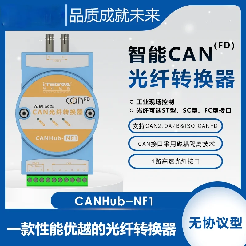 

CAN Fiber Converter CANHub-NF1 CAN to Fiber CAN Fiber Repeater CANFD