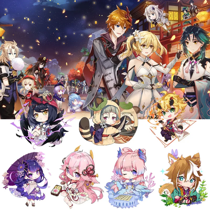 

Impact Keychain Beelzebul Sangonomiya Kokomi THOMA Kujo Sara Cosplay Accessories Key Chain Pendant Cartoon Badge