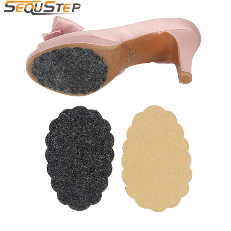 3 pairs Unisex Anti Slip Shoe Sole Pad Skid Resistance Forefoot Pad Slide-proof Shoes Pad Walking Safety Self Adhesive Cushion