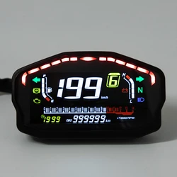 Universal Motorcycle LED LCD Speedometer Digital Odometer Backlight For 1 2 4 Cylinders For BMW For Honda Ducati Kawasaki Yamaha