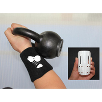 1 Pair Black Athletics Kettlebell Wrist Guards Defender Brace Protector Wrap Wrist Guard Band Brace Support Pain Relief