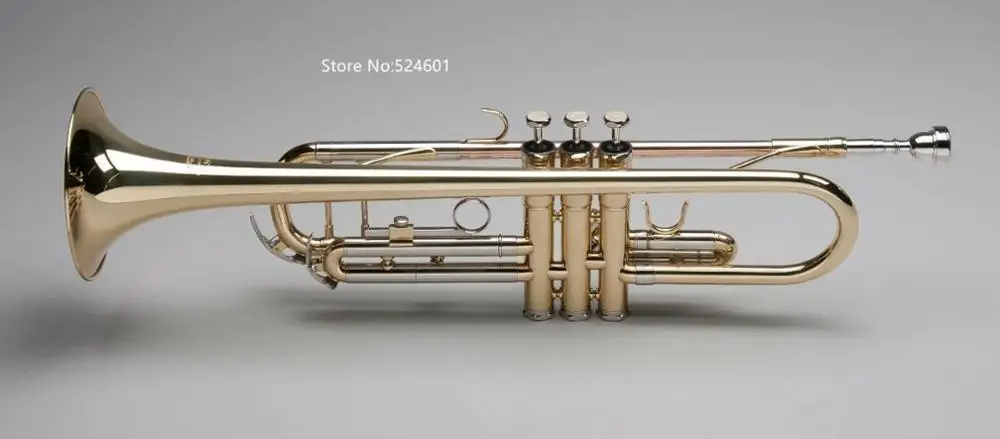 Brand New Bb Trumpet Brass Lacquer Plated Professional musical instrument with mouthpiece