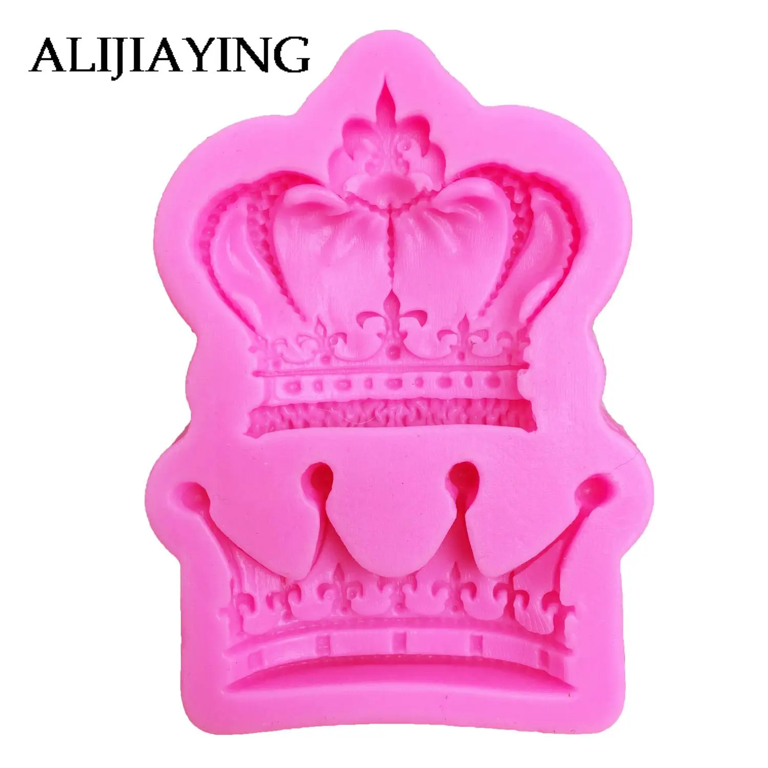 M0761 Royal crown silicone fandont mold Silica gel moulds crowns Chocolate molds candy mould wedding cake decorating tools