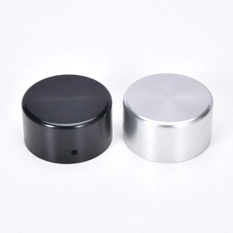 1 pcs Full aluminum potentiometer volume knob diameter 48mm aluminum  silver black knob