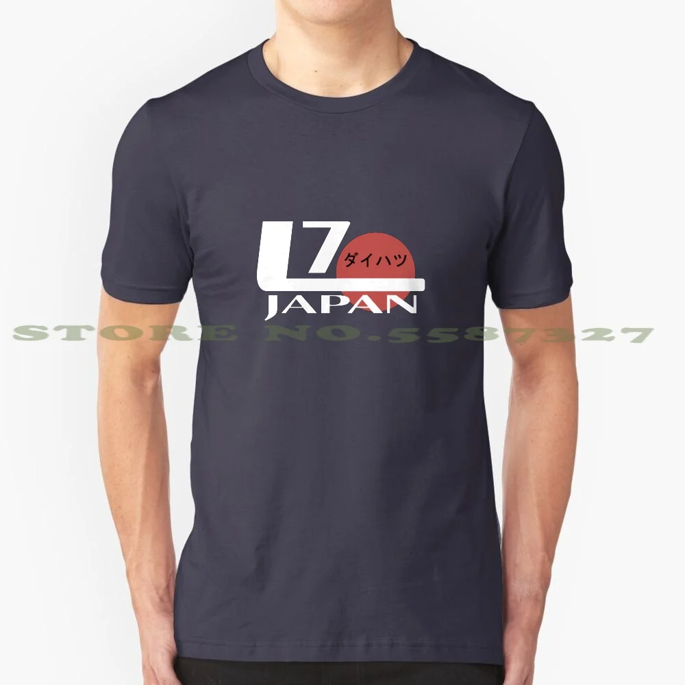 Daihatsu L7 White 100% Pure Cotton T-Shirt Daihatsu Cuore Mira L7