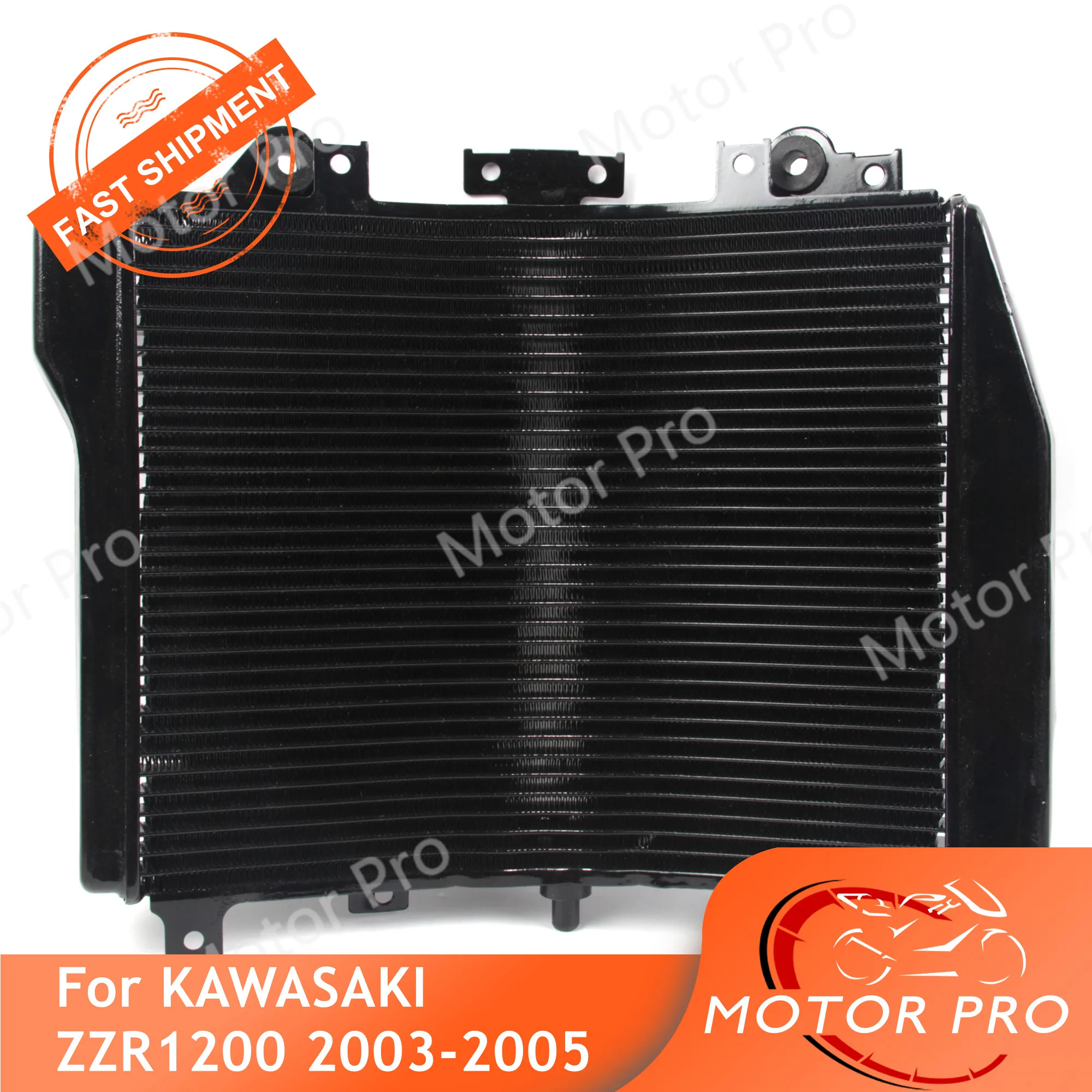 Radiator For Kawasaki ZZR 1200 2003 2004 2005 Cooling Cooler Motorcycle Replacement Accessories ZZR1200 03 04 05 Aluminum B