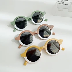 Classic  Children's Sunglasses Infant's Retro Solid Color Ultraviolet-proof Round Convenience Glasses Eyeglass for Kids