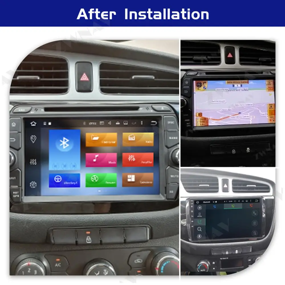 For Kia Ceed 2013 2014 2015 2016 Car Radio Android 2 Din Carplay Automotive Screen Multimedia Auto GPS Audio Stereo Head Unit