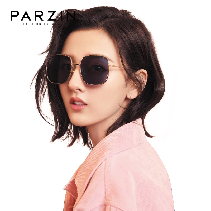 PARZIN Sunglasses Women Fashion Nylon Alloy Driving Sun Glasses UV400 Eyewear with Original Case Beach Lunette De Soleil Femme