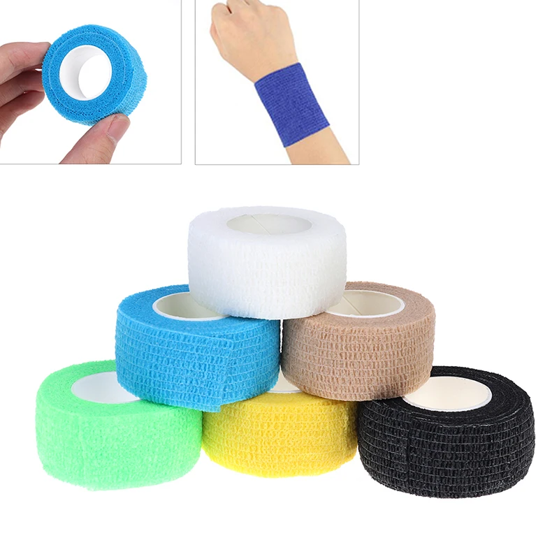 4.5m Tattoo Self-adhesive Elastic Bandage Grip Tube Cover Wrap Sports Tape Protector Knee Finger Ankle Palm Shoulder