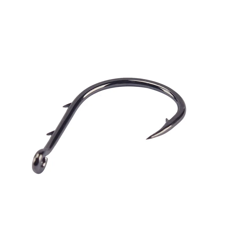 Musda Norwegian hook tube pays thousands and double back stabs with barbed on the black sea fishing hook with ring mouth