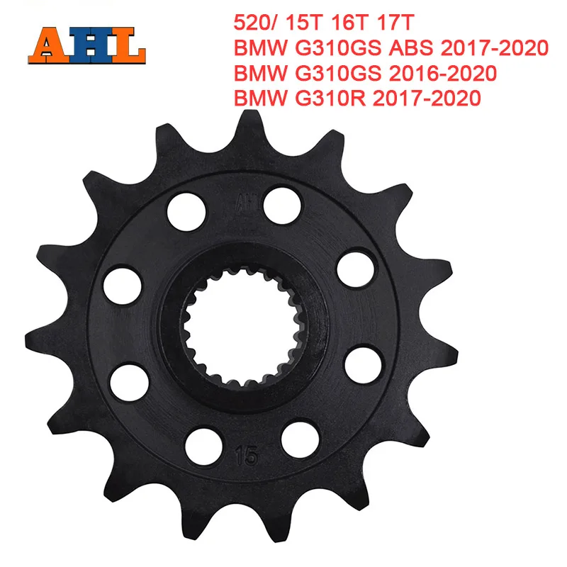 AHL Motorcycle Chain 520 Front Sprocket 15T 16T 17T For BMW G310GS ABS 2017-2020 G310GS 2016-2020 G310R 2017-2020