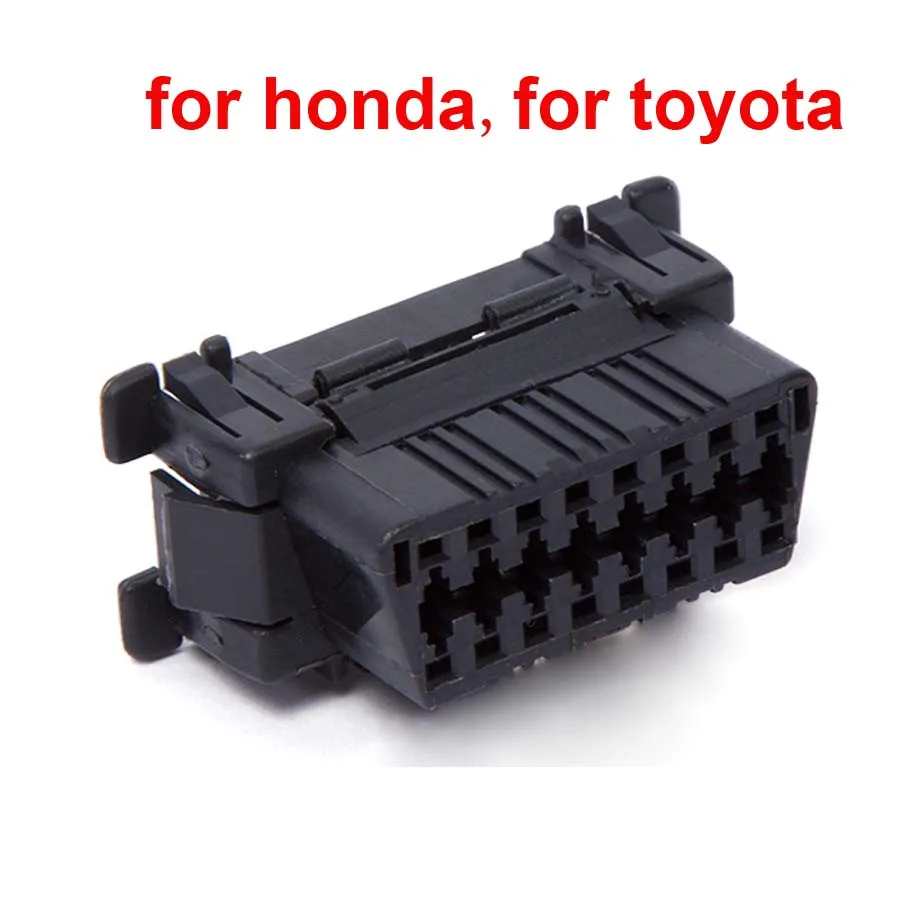 Auto OBD2 16Pin Female Connector for Benz/bmw/ford/buick Car Diagnostic Interface 16 Pin Plug Modification Wire Harness Adapter