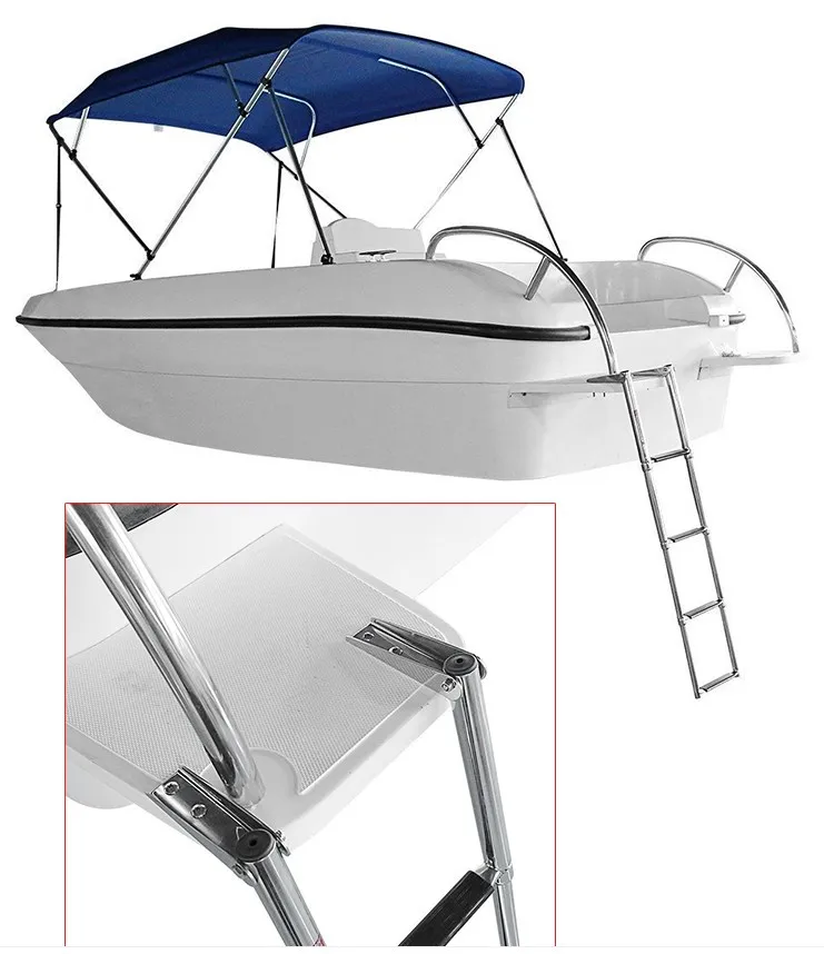 4 Bước Du Thuyền Thiết Bị Đồng Hồ Thép Không Gỉ 316 Kính Thiên Văn Gấp Đa Tầng Ngoài Du Thuyền Mềm Phần Cứng Phụ Kiện