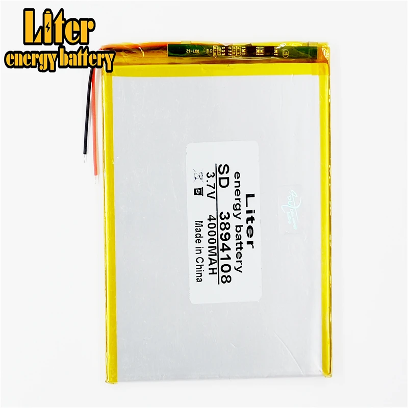 

3894108 3,7 V 4000mAh 4095105 литий-полимерный аккумулятор планшета другой обычный аккумулятор