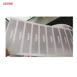 100pcs UHF rfid 9654 wet inlay tag EPC sticker 860-960MHZ rewritable uhf adhesive passive RFID Long Rang label factory price