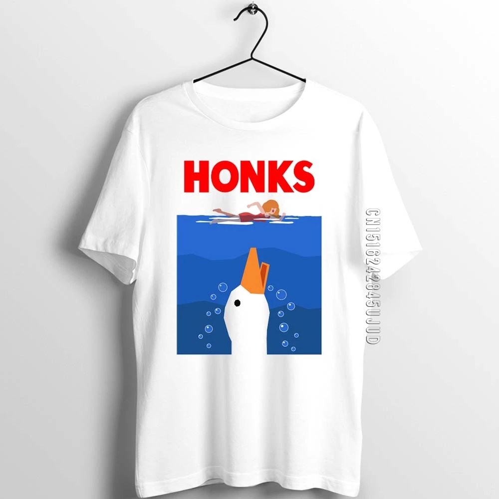 

Unix T Shirt Men Guys Untitled Goose Game Jaw Parody Printed Male Cotton Graphic Designer T-shirts Adult Summer Clothes