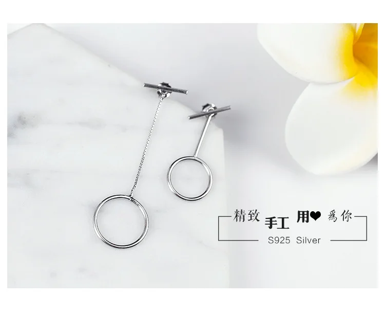 REETI 925 sterling silver Asymmetric circle Stud Earrings for Women Elegant Wedding Jewelry pendientes mujer moda 2019 Brincos