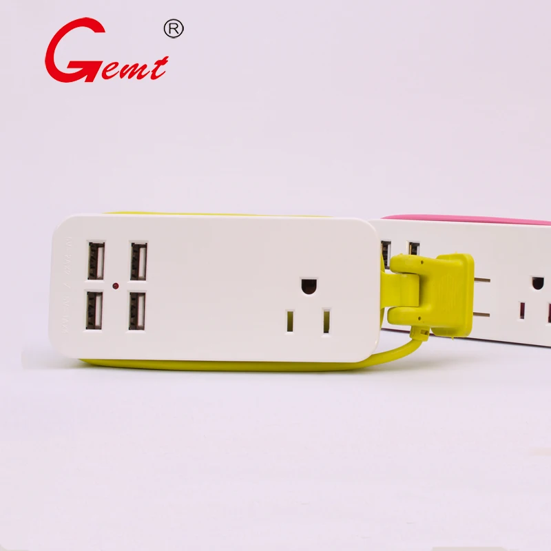 U.S. Standard Power Strip Wall Multiple Socket Portable 2 USB Port for Mobile Phones for Smartphones Tablets