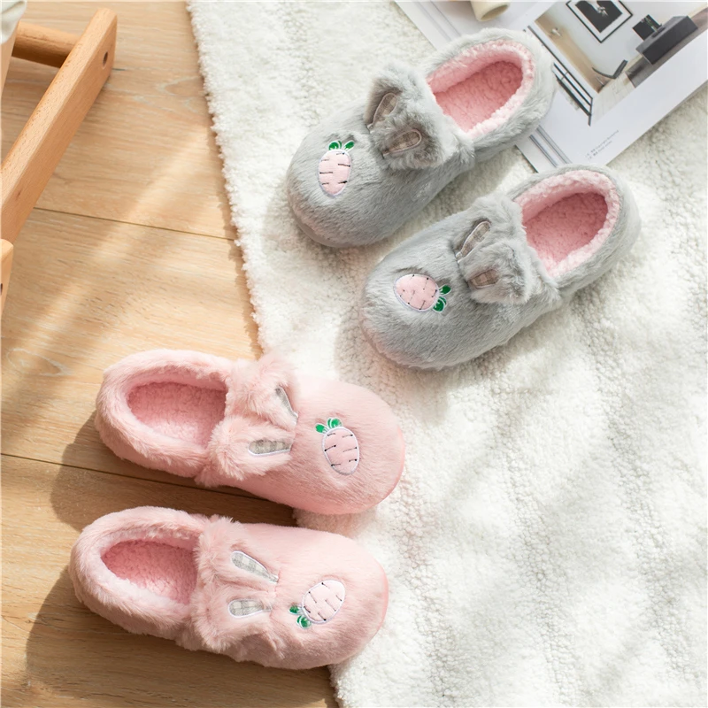 Women Indoor Warm Plush Lovers Home Women Slipper Winter House Floor Soft Gilr Cute Females Shoes