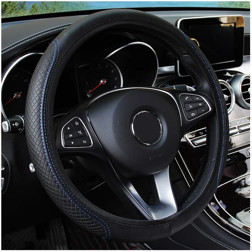 Car Steering Wheel Leather Cover for Nissan Altima Juke Sentra Maxima 350Z Qashqai J10 for Infiniti Q50 G37 G35 FX35 Accessories