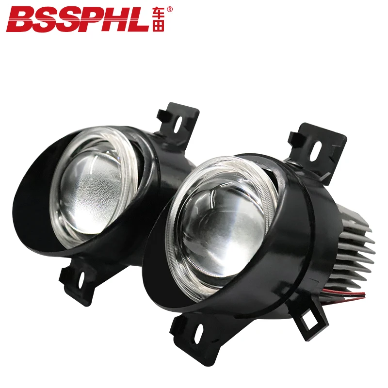 BSSPHL Car-styling Retrofit light HD 2.8 Bi-xenon LED fog lamp lens fit for Dongfeng Nissan March X-Trail Qashqai Fuga Y30