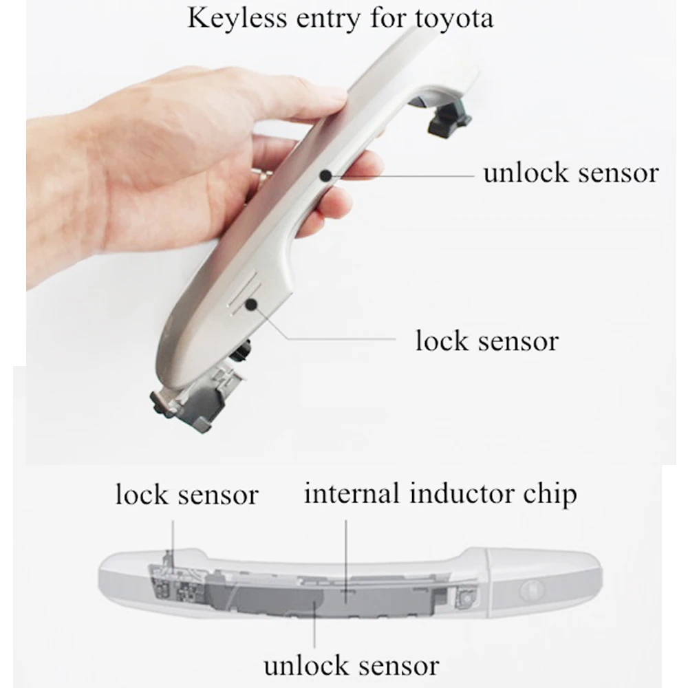 For Toyota Corolla 14-18 Upgrade Engine Push Start Stop Remote Key Starter Stop Keyless Entry Touch Handle Unlock Lock Car Part