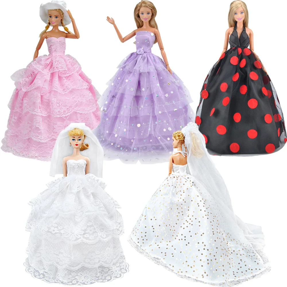 1/6 Doll Clothes Wedding Dress Fashion Suit Outfit Wear Dress Party Skirt Doll Clothes for Doll Accessories