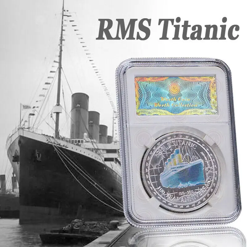 1912 RMS Titanic Silver Plated Coin 100 Year Anniversary Memory O Victims Commemorative Challenge Coin Souvenir Gifts Collection