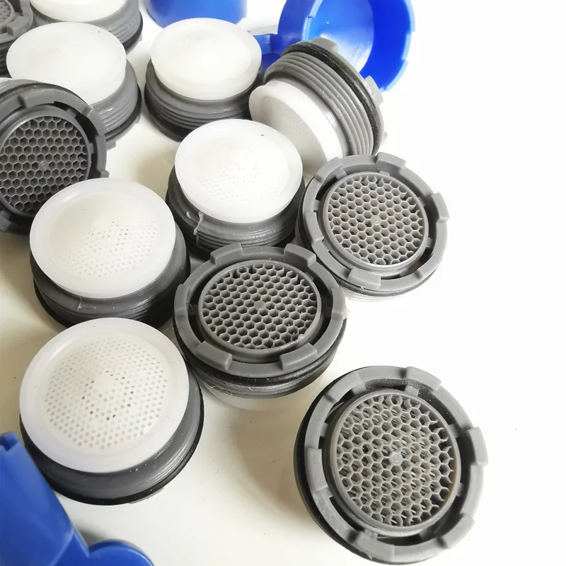10 szt. Oszczędzające wodę perlatorze do kranów z wbudowanym perlatorzem, gwint męski 23,5 mm, wymienny rdzeń filtra, wbudowane elementy spieniające do użytku domowego. — zdjęcie 3