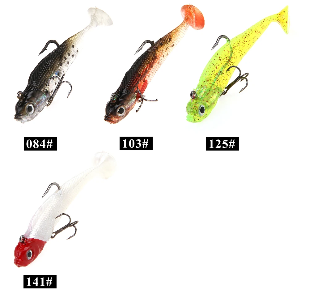 NGB 1 Stück 8/10CM 9g/21,5g Weicher Köder Jig Angelköder Fisch-Swimbait Dreifachhaken Angelhaken Angelzubehör – Detail 8